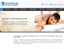Tablet Screenshot of grossbeakchiro.com
